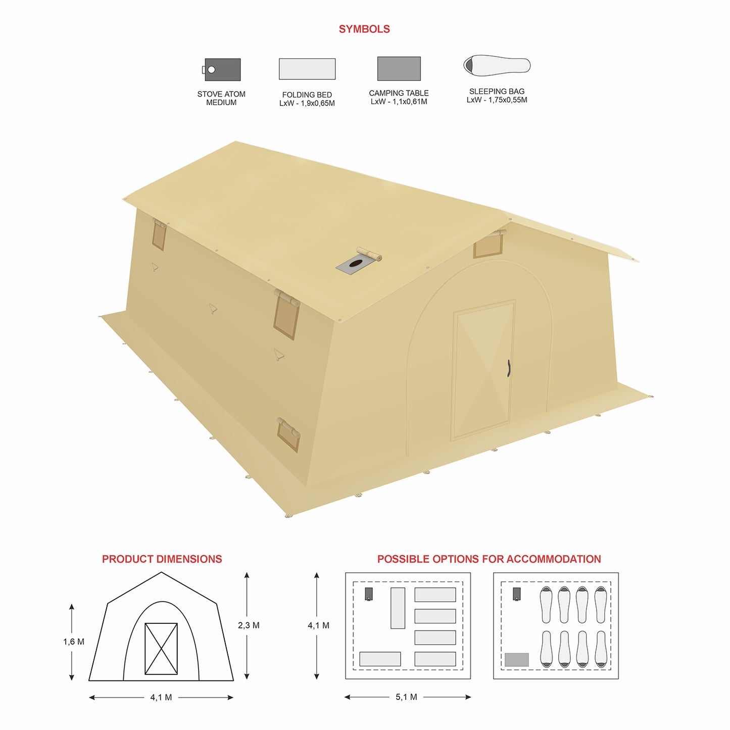 Bereg Pavilion Tent 10M