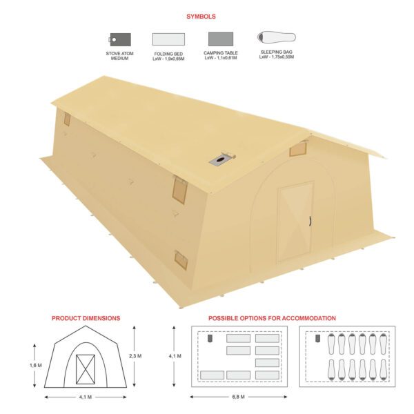 Bereg Pavilion Tent 15M