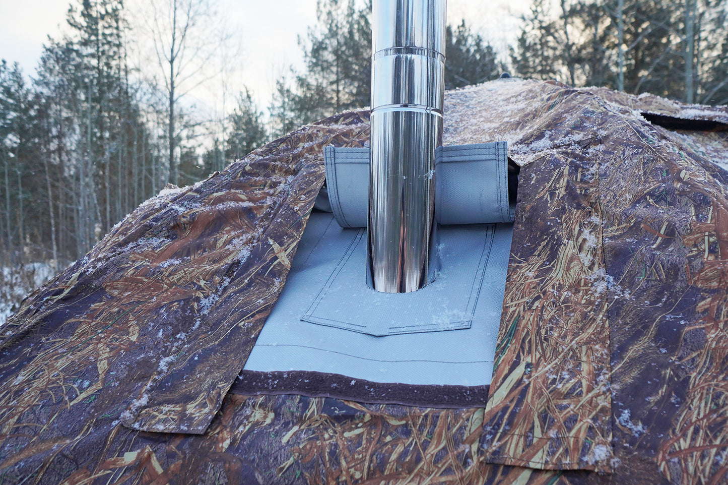 Bereg UP-2 Hot Tent + mini vestibule connector