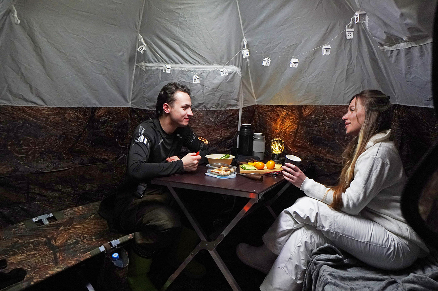 Bereg UP-2 Hot Tent + mini vestibule connector