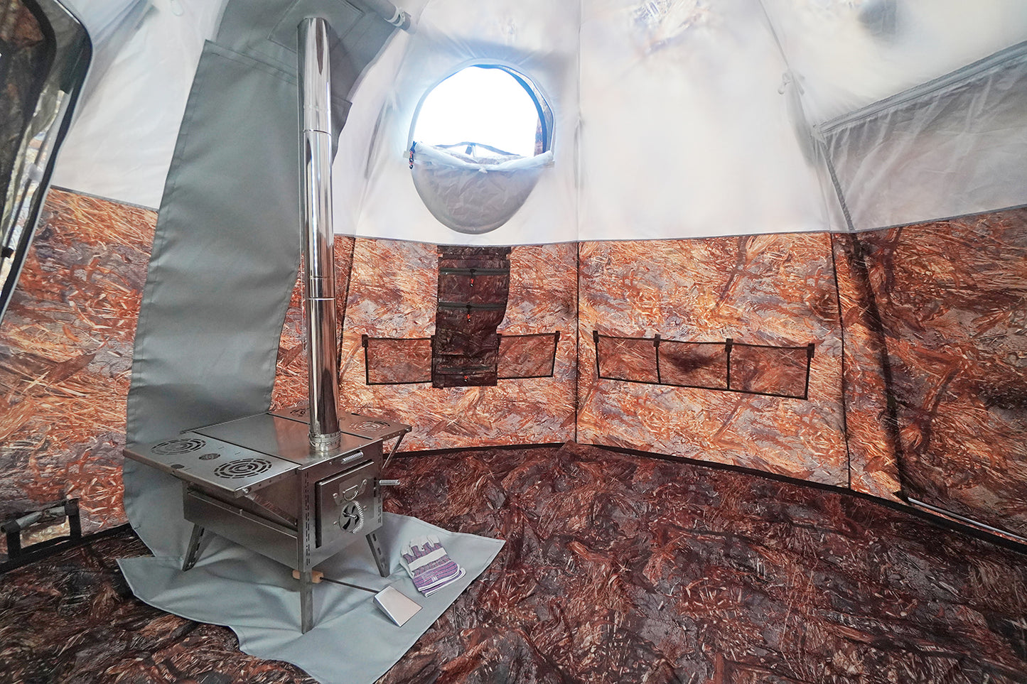 Bereg UP-2 Hot Tent + mini vestibule connector