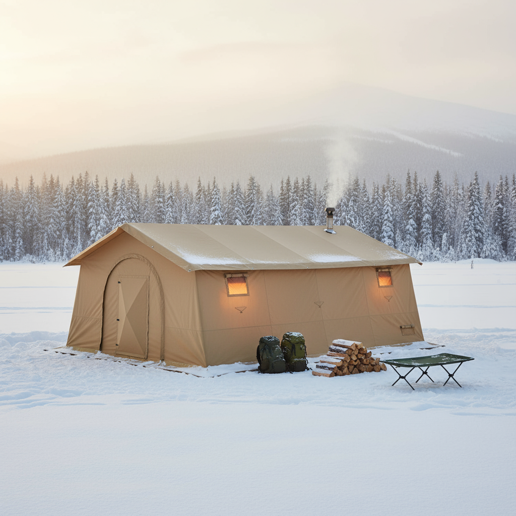 Bereg Pavilion Tent 10M Winter Lifestyle Scene