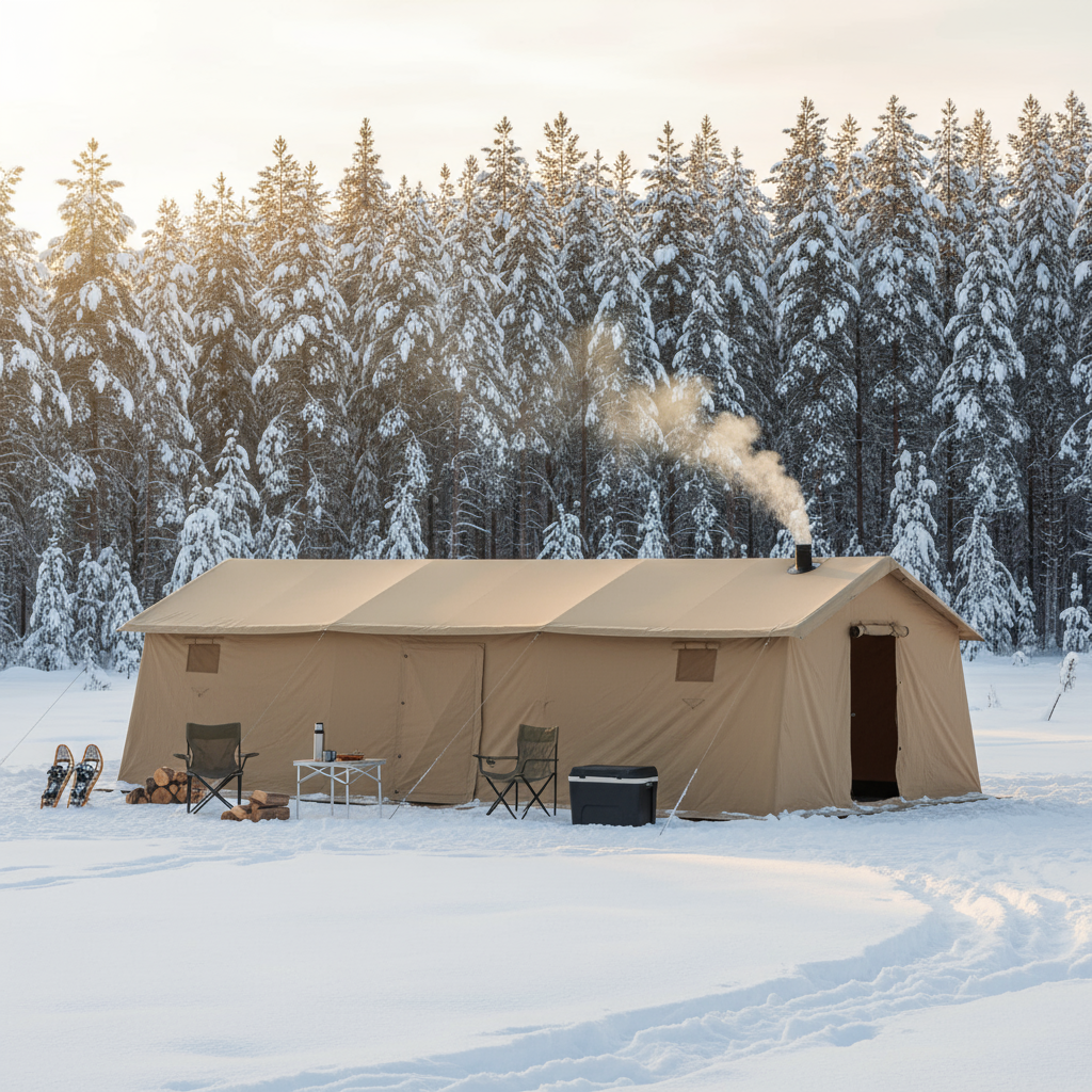 Bereg Pavilion Tent 15M Winter Lifestyle Scene