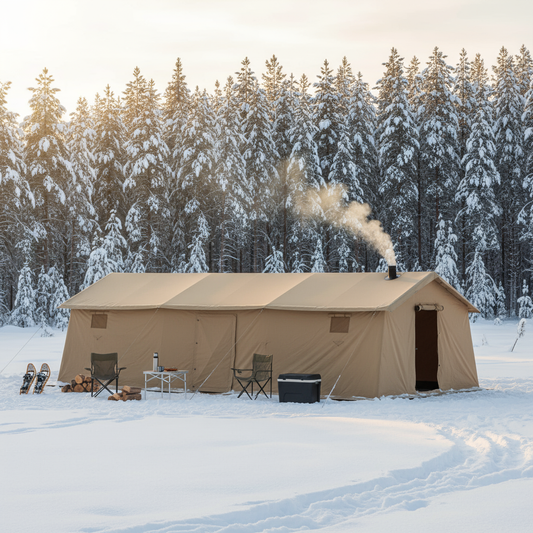 Bereg Pavilion Tent 15M Winter Lifestyle Scene
