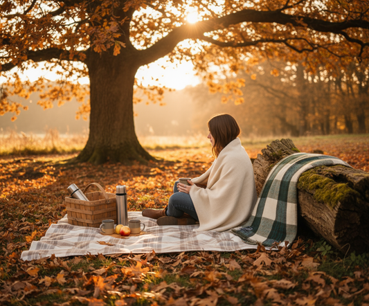 Checkered Wool Blankets Lifestyle Image