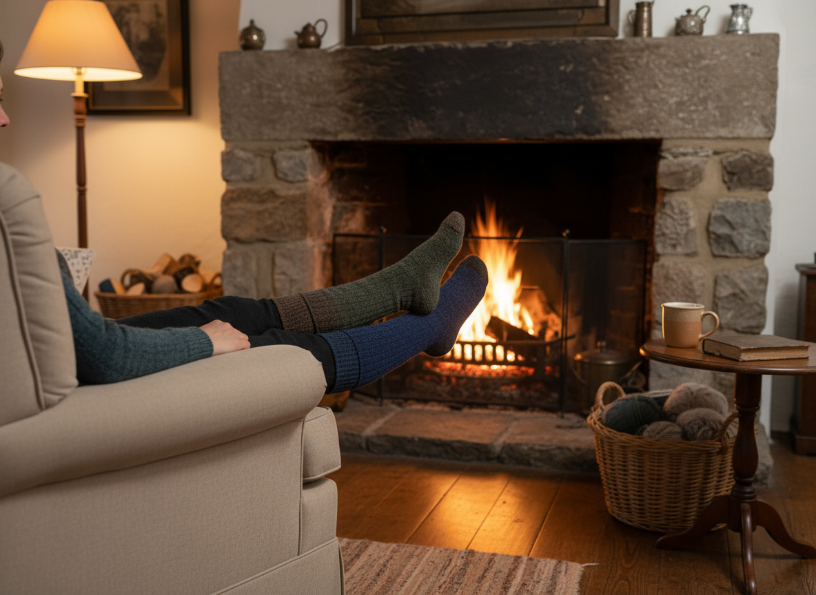 Connemara Merino Wool Socks Lifestyle Image