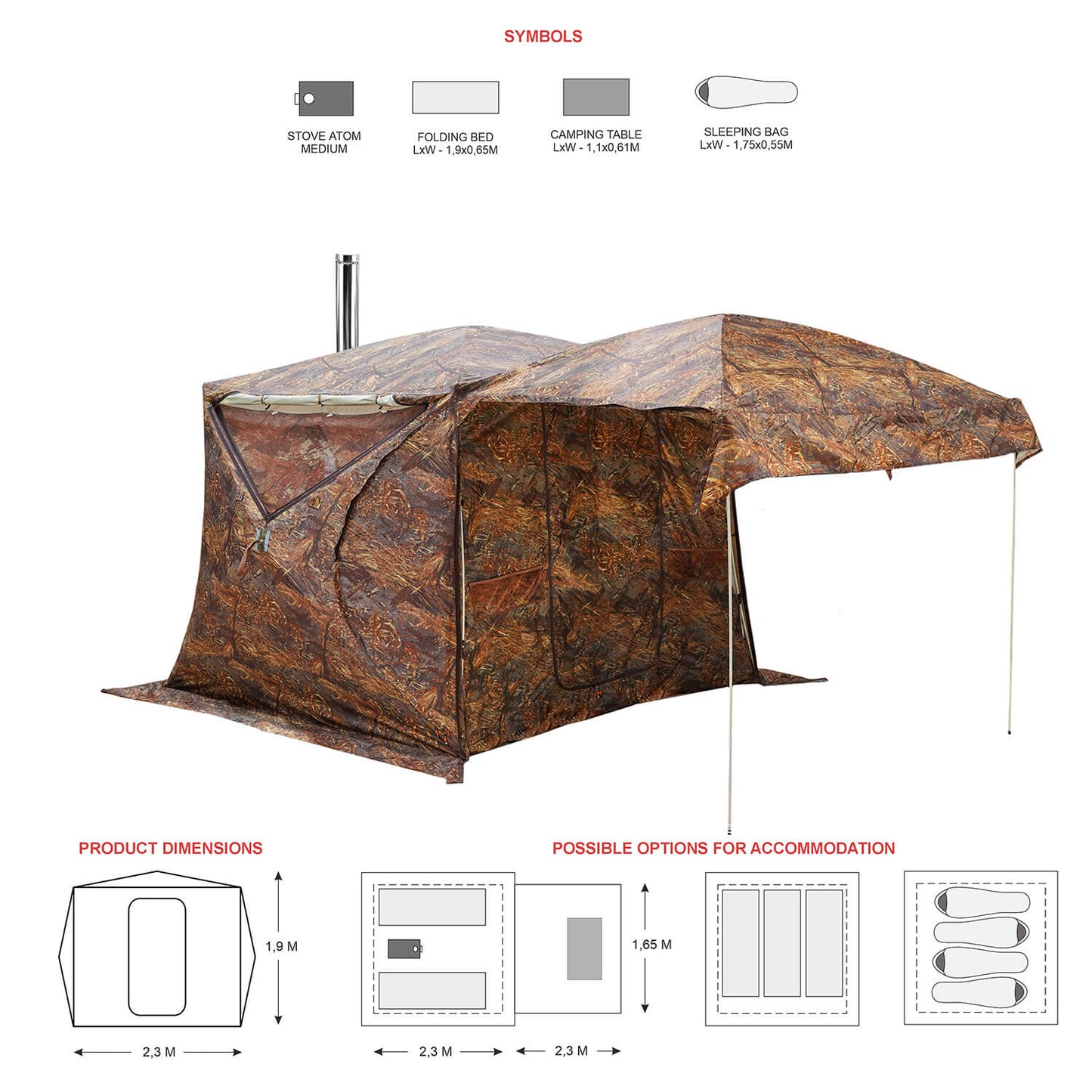 Bereg Cube 2.2 Hot Tent