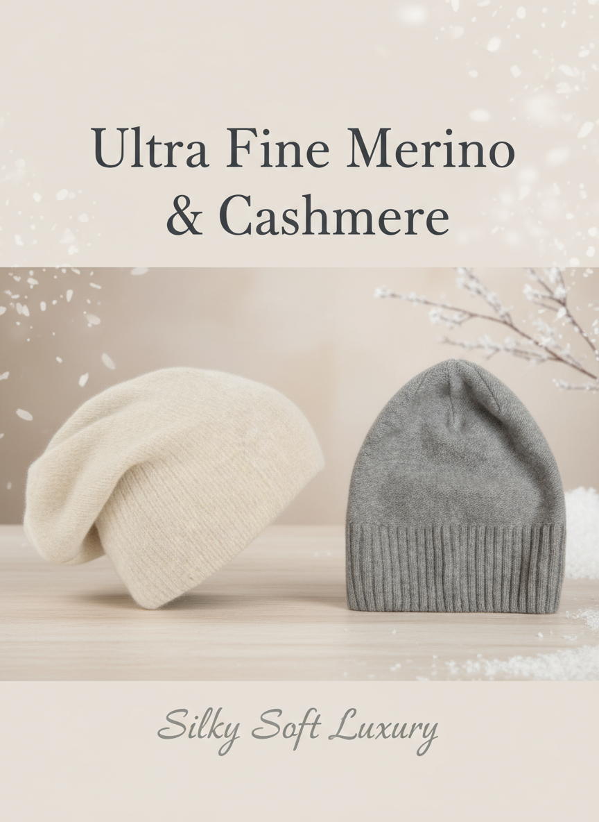 Ultra Fine Merino & Cashmere Wool Hats