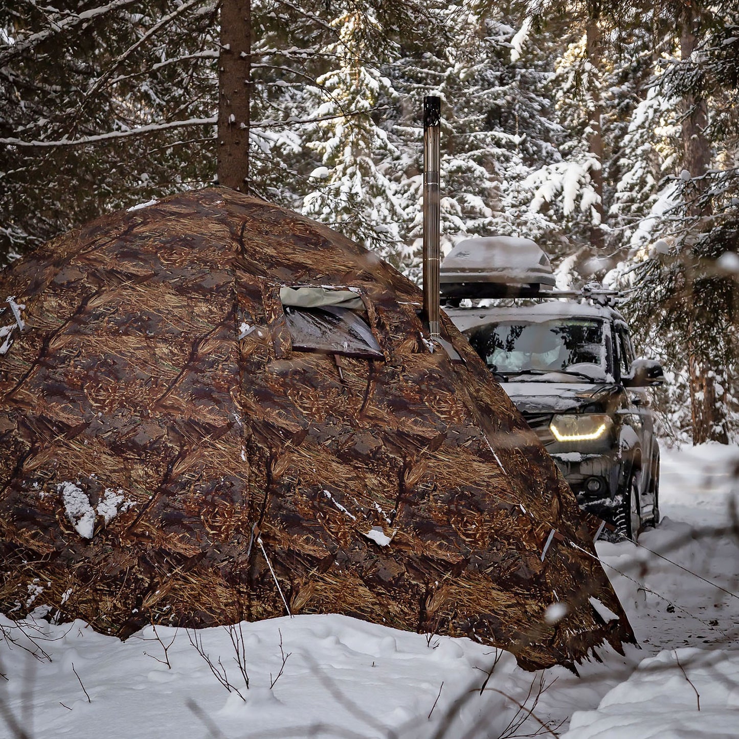 Bereg UP-5  Hot Tent + mini vestibule connector