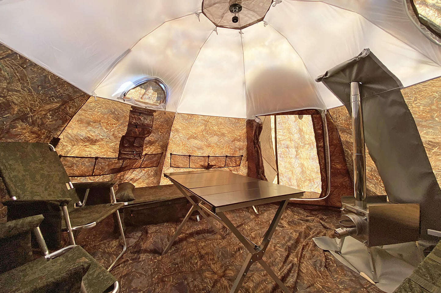 Bereg UP-5  Hot Tent + mini vestibule connector