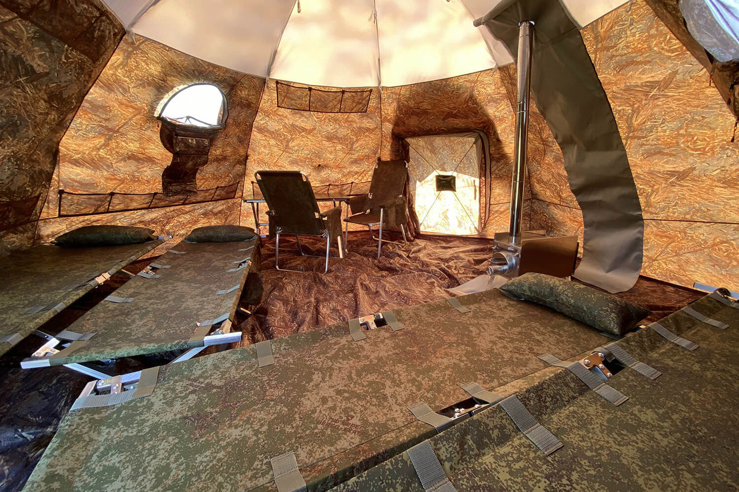 Bereg UP-7  Hot Tent + mini vestibule connector