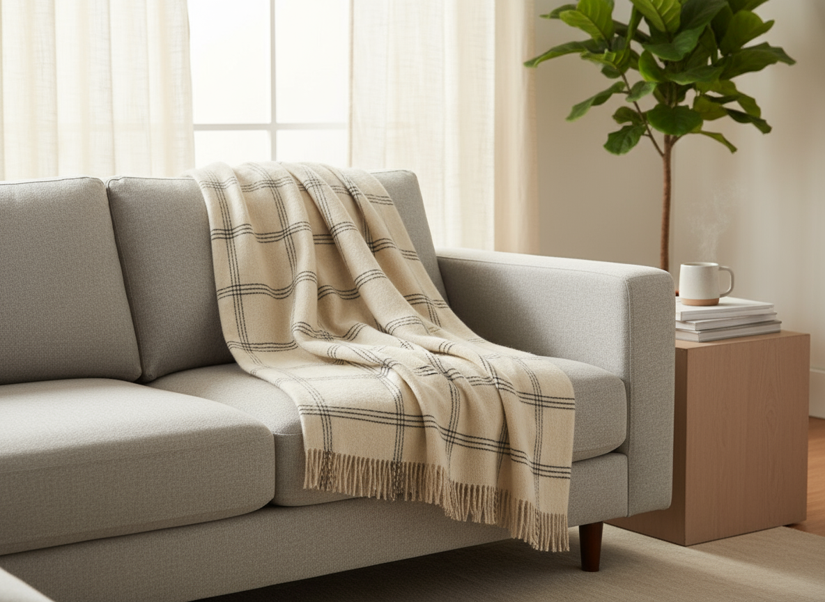 White Pearl Window throw lifestyle