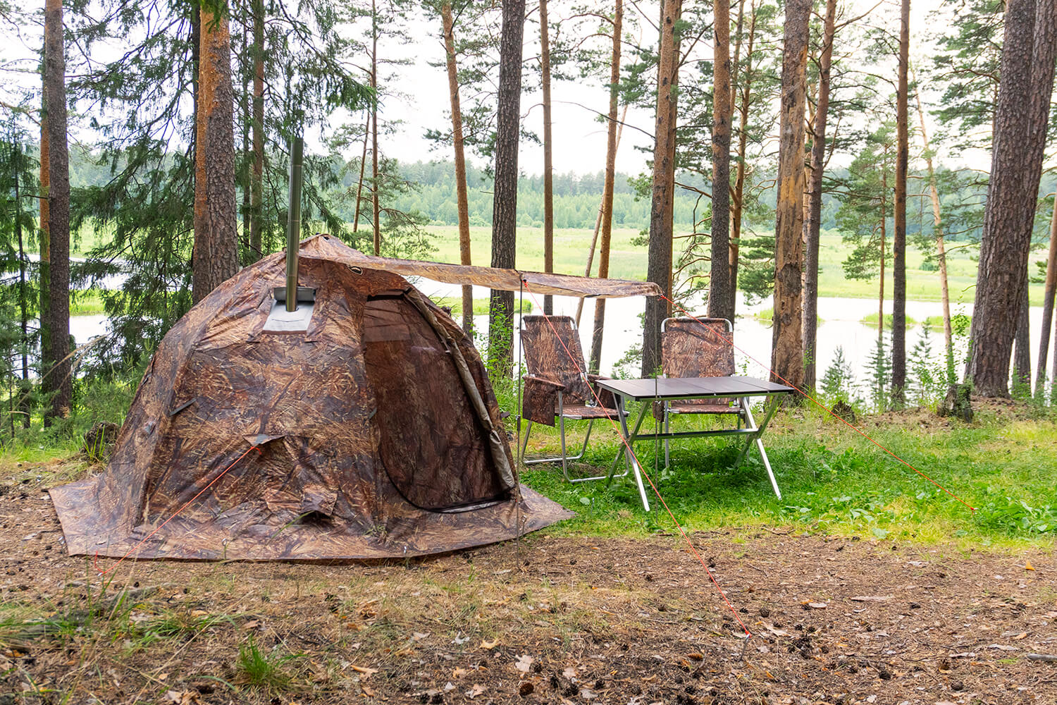 bereg tents Bereg UP Summer Winter Hot Tent - 4-Season Camping Tent with Stove Jack